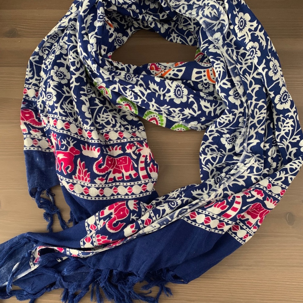 Multi color Accent Scarf